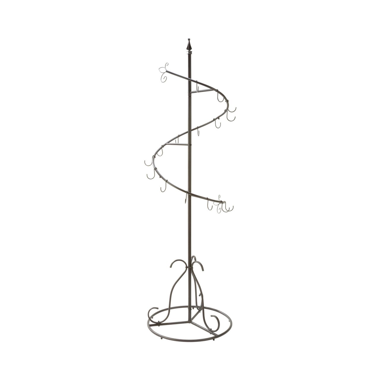 Tripar International 74" Brown Classic Spiral Purse Tree with Display Hooks